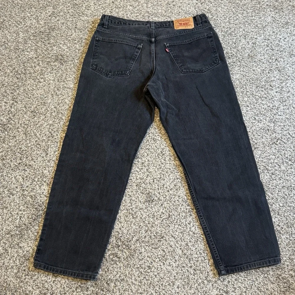 Levi's 550 Relaxed Fit Jeans Mens 38x30 Vintage Made in USA Black Baggy Y2K